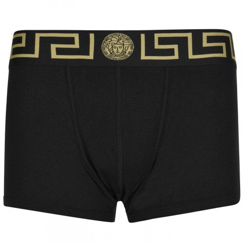 Front - Versace Mens Iconic Cotton Blend Boxer Shorts