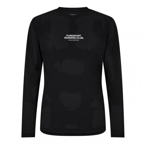 Front - Puresport Mens Perforated Long-Sleeved Running T-Shirt