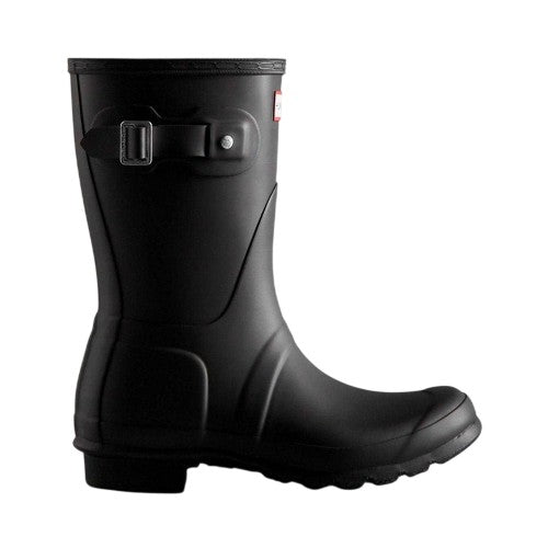 Front - Hunter Womens/Ladies Original Logo Short Wellington Boots