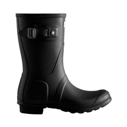 Front - Hunter Womens/Ladies Original Logo Short Wellington Boots
