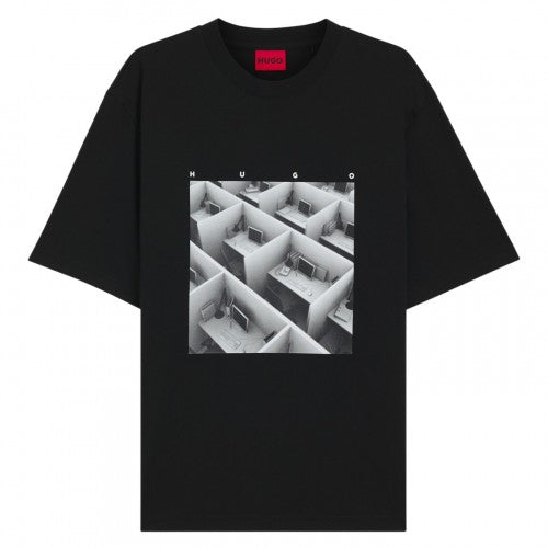 Front - Hugo Mens Dodger Graphic T-Shirt