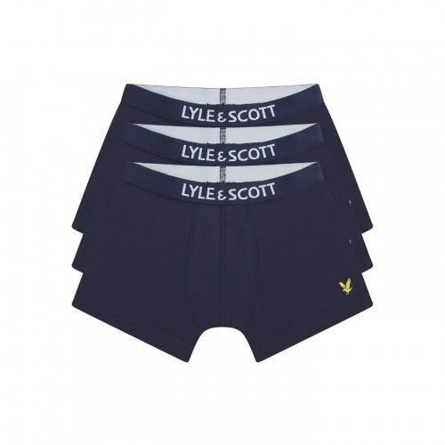 Front - Lyle & Scott Boys Logo Briefs (Pack of 3)