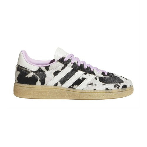 Front - Adidas Womens/Ladies Handball Spezial Cow Print Suede Trainers