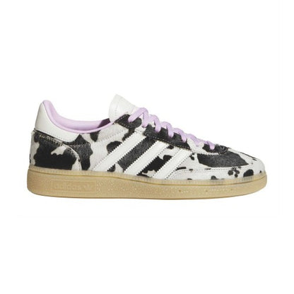 Front - Adidas Womens/Ladies Handball Spezial Cow Print Suede Trainers