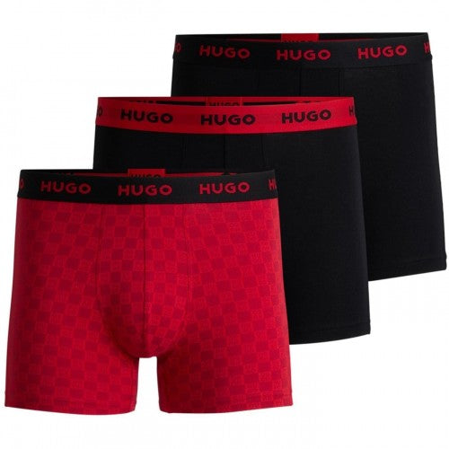 Front - Hugo Mens Boxer Briefs (Pack of 3)