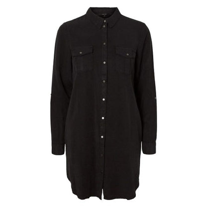 Front - Vero Moda Womens/Ladies Sigga Long-Sleeved Shirt Dress