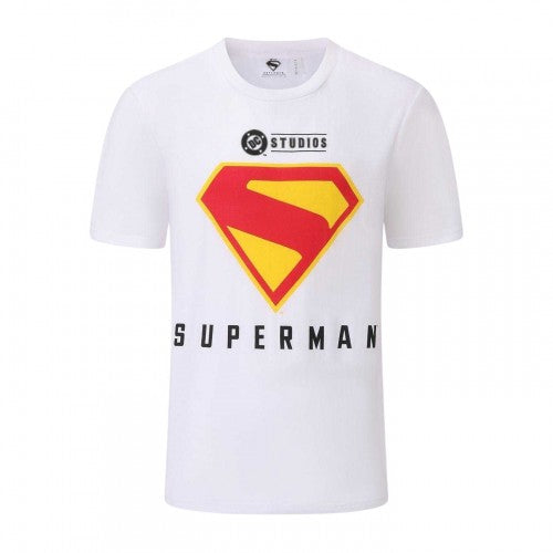 Front - Superman Mens Logo Cotton T-Shirt