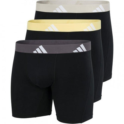 Front - Adidas Mens Active Flex Boxer Shorts (Pack of 3)