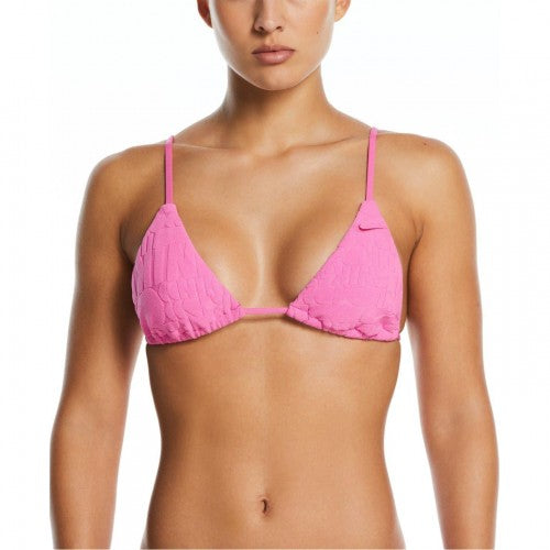 Front - Nike Womens/Ladies Triangle Tie Back Bikini Top