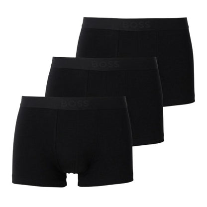 Front - Boss Mens Logo Boxer Briefs (Pack of 3)