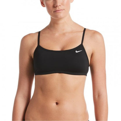 Front - Nike Womens/Ladies Logo Racerback Bikini Top
