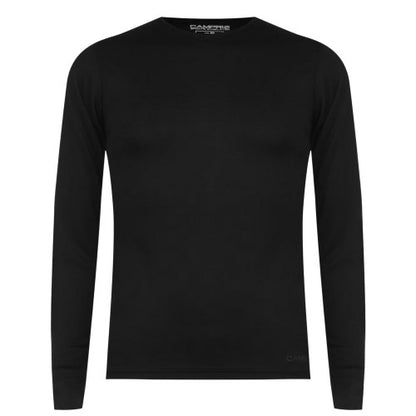 Front - Campri Mens Thermal Long-Sleeved Base Layer Top