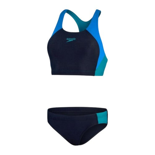 Front - Speedo Womens/Ladies Colour Block Bikini Set