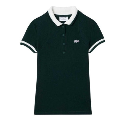 Front - Lacoste Womens/Ladies Embroidered Logo Short-Sleeved Polo Shirt