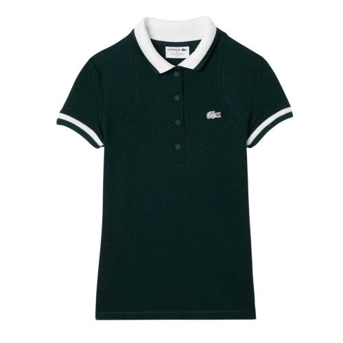 Front - Lacoste Womens/Ladies Embroidered Logo Short-Sleeved Polo Shirt
