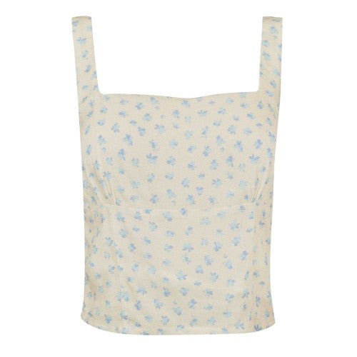 Front - Jack Wills Womens/Ladies Floral Fitted Crop Top
