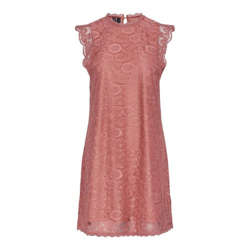 Front - Pieces Womens/Ladies Olline Lace Casual Mini Dress
