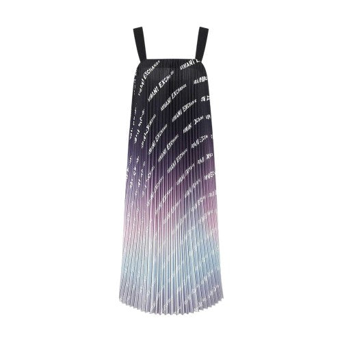 Front - Armani Exchange Womens/Ladies Ombre Plisse Mini Dress