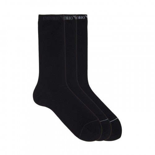 Front - Emporio Armani Mens Cotton Blend Crew Socks (Pack of 3)