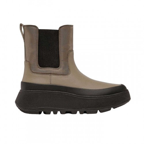 Front - FitFlop Womens/Ladies Water Resistant Flatform Chelsea Boots