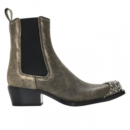 Front - Diesel Womens/Ladies Calmity Leather Chelsea Boots