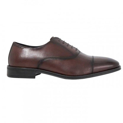 Front - Dune London Mens Steffon Leather Oxford Shoes