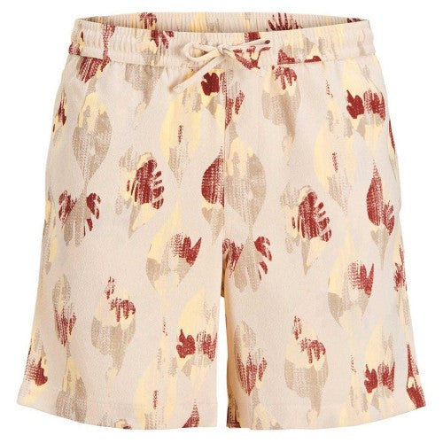 Front - Jack And Jones Mens Abstract Relaxed Fit Chino Shorts