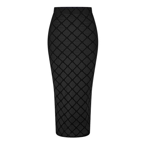 Front - Hugo Womens/Ladies Geometric Pencil Skirt