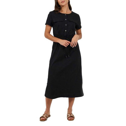 Front - Brave Soul Womens/Ladies Crew Neck Midi Shirt Dress