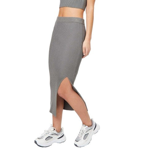 Front - Jack Wills Womens/Ladies Ribbed Knitted Midi Skirt
