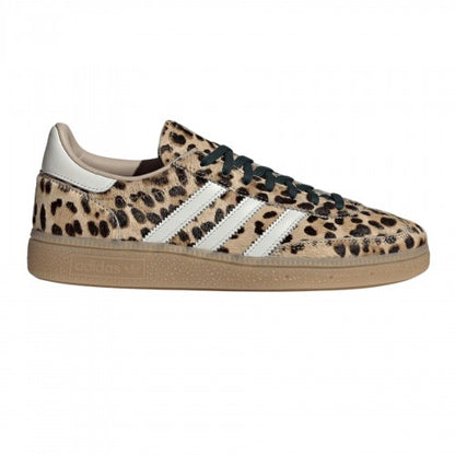 Front - Adidas Womens/Ladies Spezial Leopard Print Leather Handball Shoes
