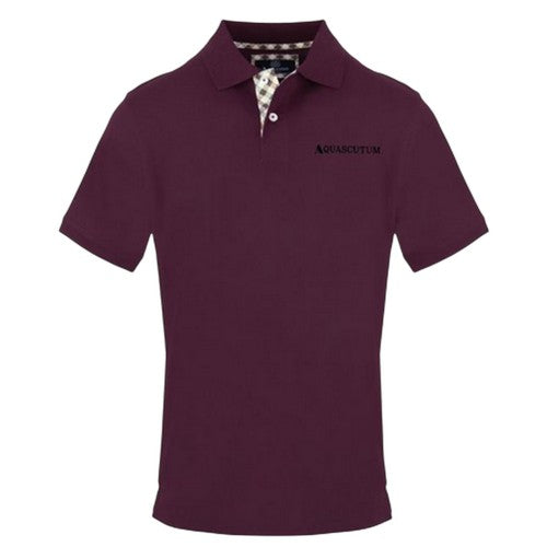 Front - Aquascutum Mens Collared Short-Sleeved Polo Shirt