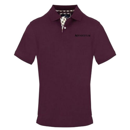 Front - Aquascutum Mens Collared Short-Sleeved Polo Shirt