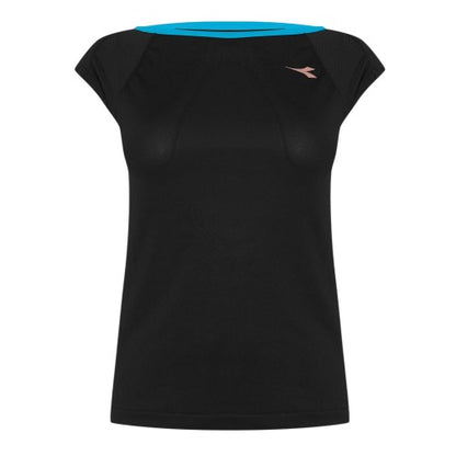 Front - Diadora Womens/Ladies Logo Crew Neck T-Shirt