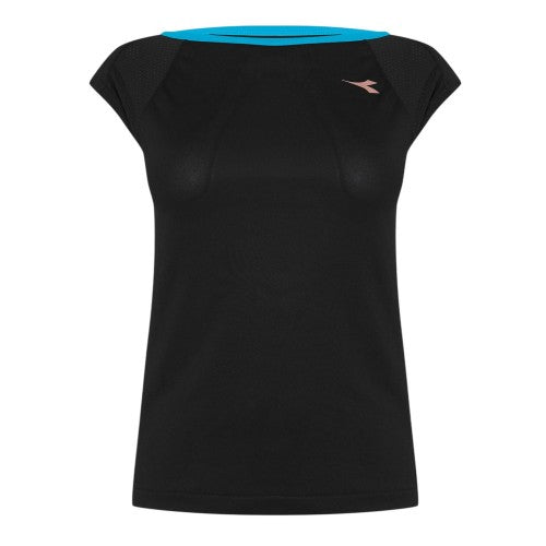 Front - Diadora Womens/Ladies Logo Crew Neck T-Shirt