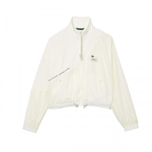 Pink - Front - Lacoste Womens-Ladies Mesh Lined Jacket