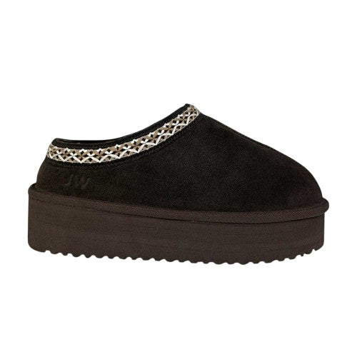 Front - Jack Wills Womens/Ladies Suede Platform Slippers