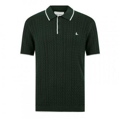 Front - Jack Wills Mens Braided Regular Short-Sleeved Polo Shirt