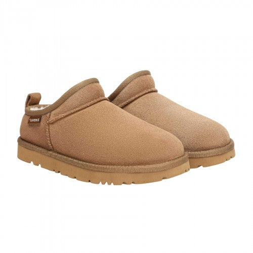 Front - EverAu Womens/Ladies Suede Flat Slipper Boots