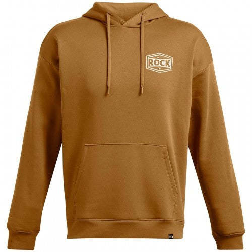 Front - Under Armour Mens Genie Graphic Print Fleece Long-Sleeved Hoodie