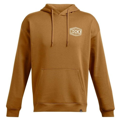 Front - Under Armour Mens Genie Graphic Print Fleece Long-Sleeved Hoodie