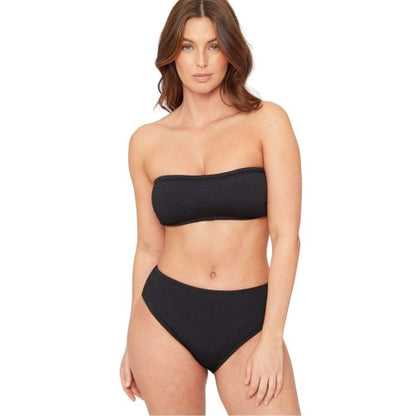 Front - Be You Womens/Ladies Textured High Waist Bikini Bottoms