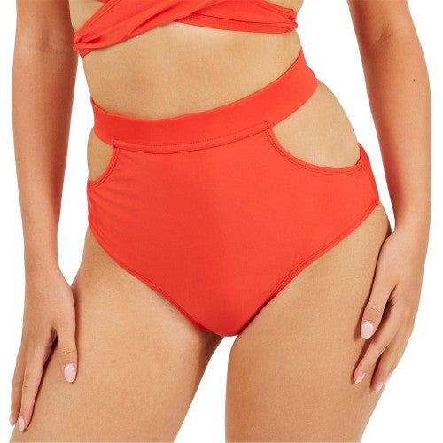 Front - Brave Soul Womens/Ladies Around Tie Back Bikini Bottoms