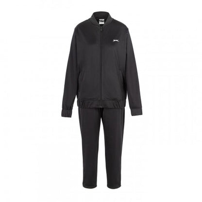 Front - Slazenger Womens/Ladies Embroidered Logo Athletic Tracksuit Set