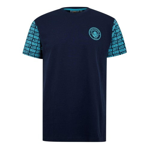 Front - Source Lab Mens Manchester City FC T-Shirt