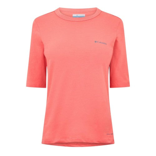 Front - Columbia Womens/Ladies Trek Logo Crew Neck T-Shirt