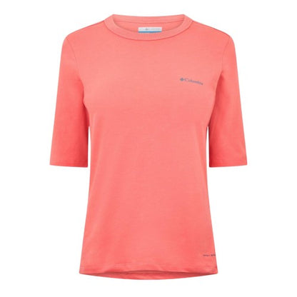 Front - Columbia Womens/Ladies Trek Logo Crew Neck T-Shirt