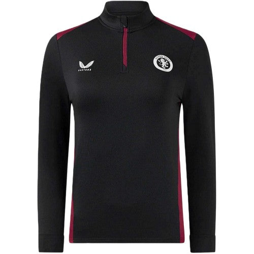 Front - Castore Womens/Ladies Aston Villa FC Drill Top