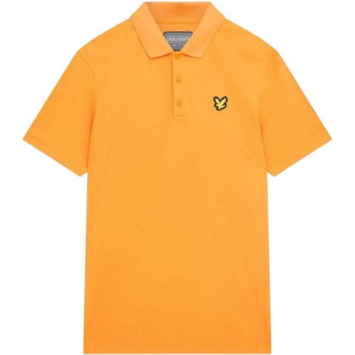 Front - Lyle & Scott Mens Tech Logo Athletic Polo Shirt