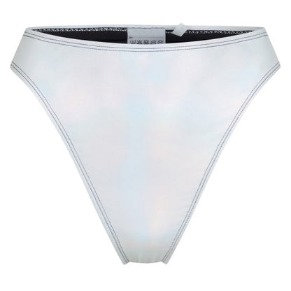 Front - Brave Soul Womens/Ladies Holographic High Waist Bikini Bottoms